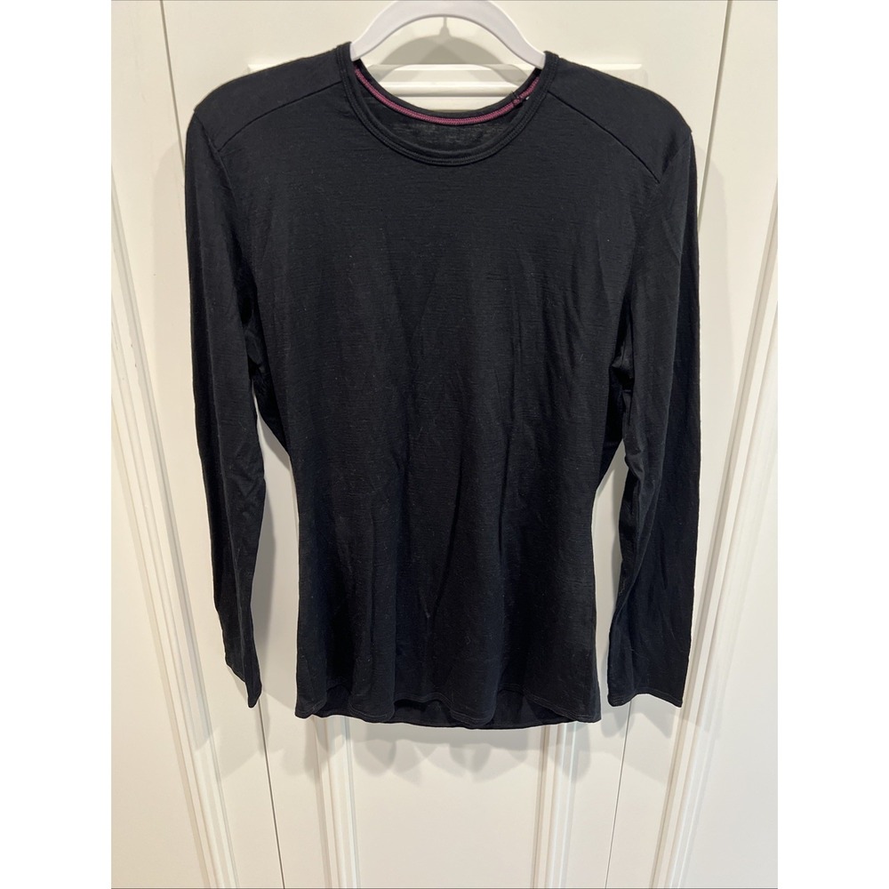 Seg'ments Women's 100% Wool Base Layer Top Size Large Long Sleeve Ski Flawed